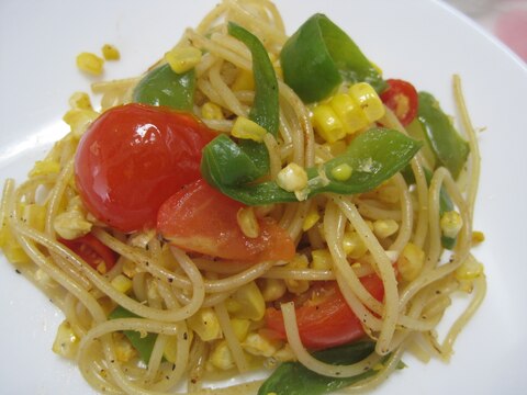 夏野菜のパスタ